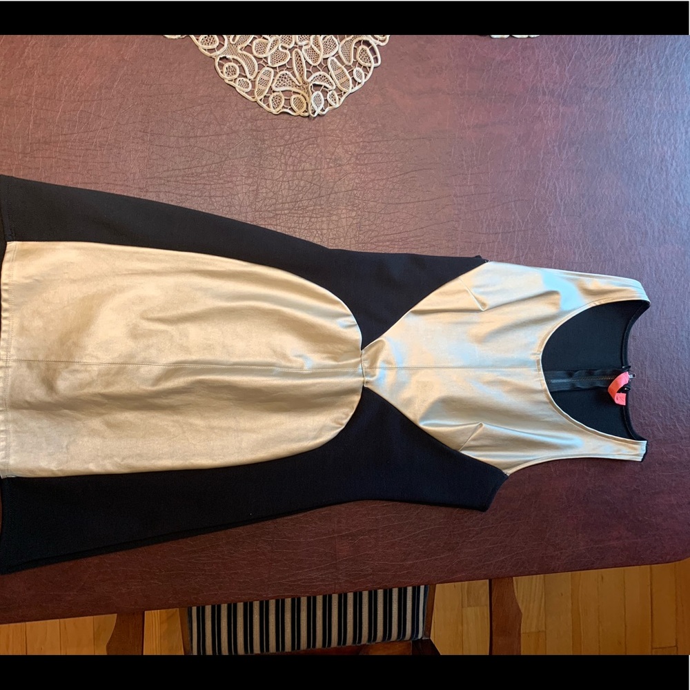 Black and gold dress from